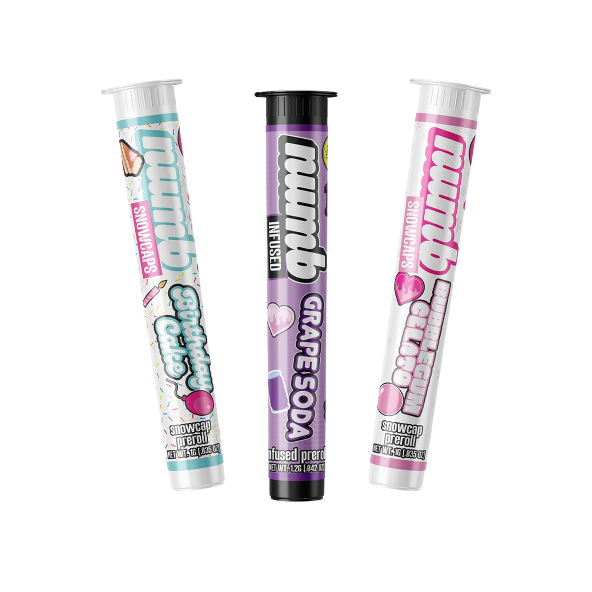 Custom Pre-Labeled 116mm Plastic Pop Top Tubes