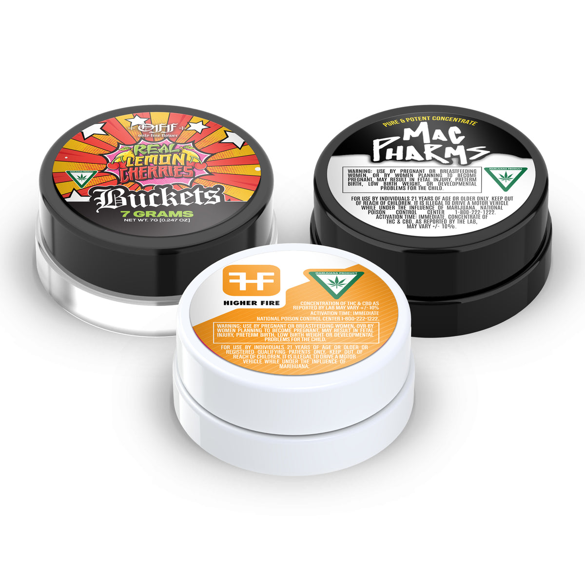 Custom Pre-Labeled 7ml Glass Jar