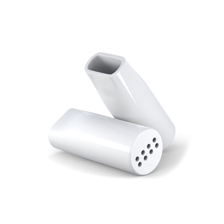 12mm Vented Ceramic Filter Tips - White 100ct