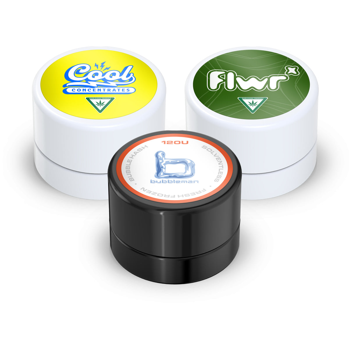 Custom Pre-Labeled 5ml Child-Resistant Glass Jar