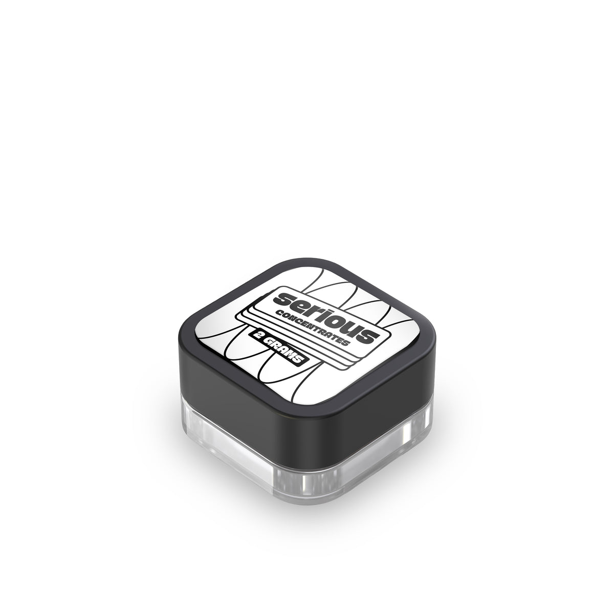Custom Pre-Labeled 9ml Child Resistant Square Glass Jar