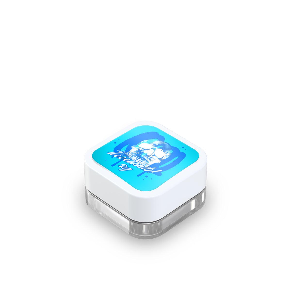 Custom Pre-Labeled 9ml Child Resistant Square Glass Jar