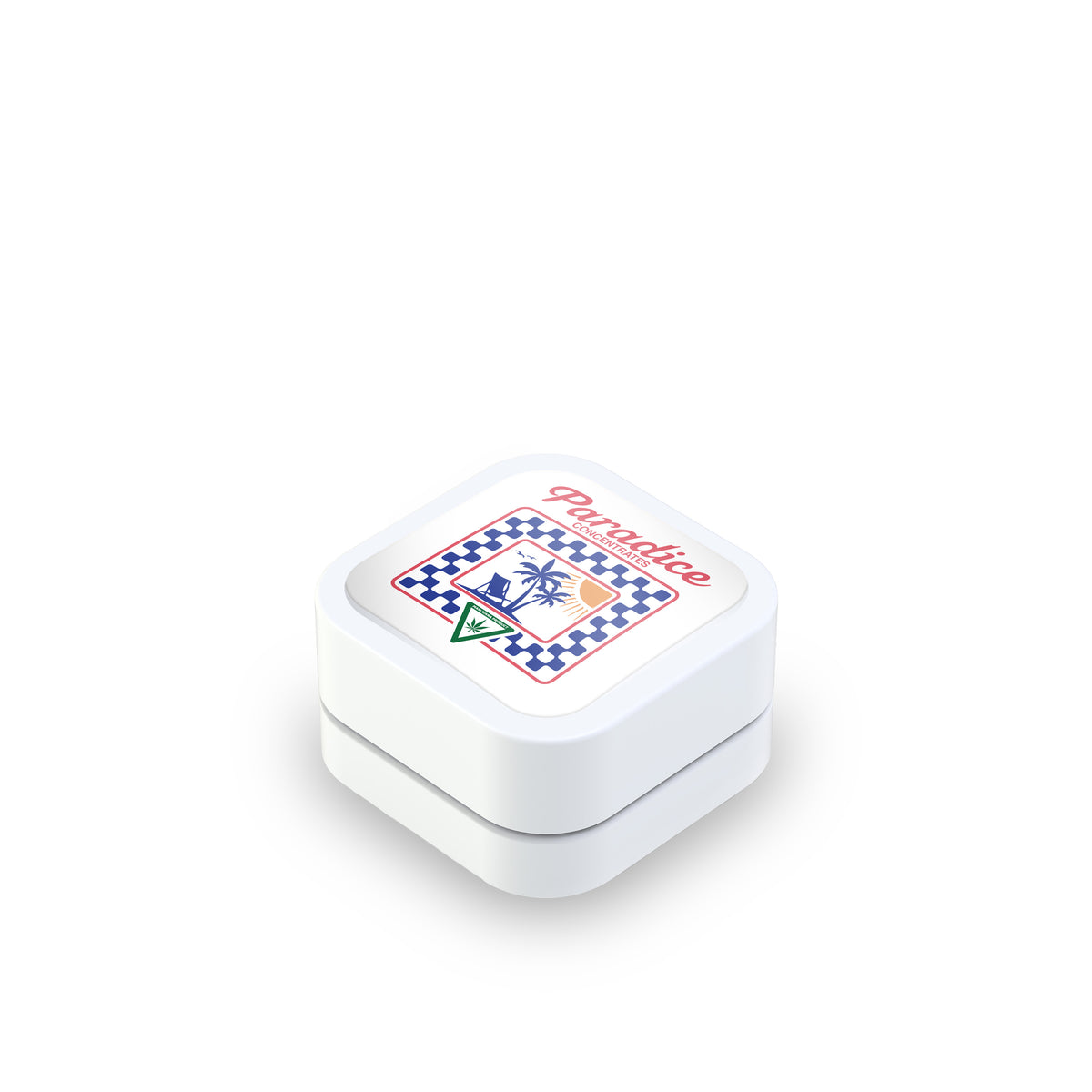 Custom Pre-Labeled 9ml Child Resistant Square Glass Jar