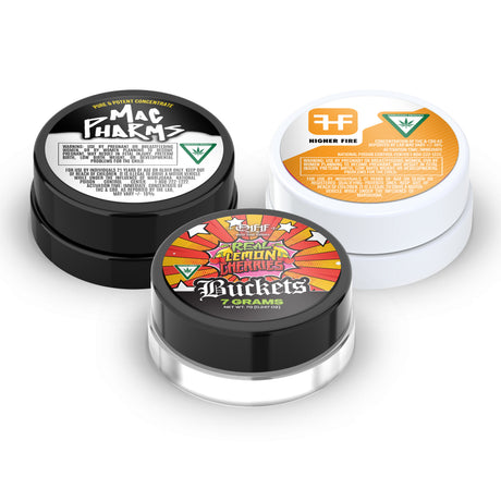 Custom Pre-Labeled 7ml Glass Jar