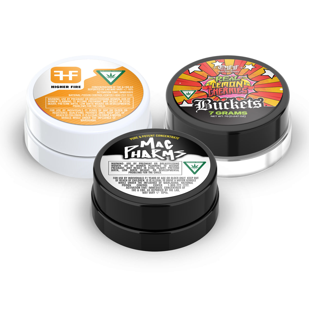 Custom Pre-Labeled 7ml Glass Jar